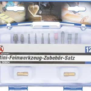 Akce Nástroje Kraftmann "Mini" pro broušení, leštění, gravírování pr. 3 ÷ 8 mm BGS1050804 Sada 12 ks (BGS1050804)