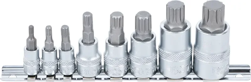 Zástrčné bitové hlavice XZN M4 ÷ M16 (Sada 8 ks na kolejnici) BGS 5105 (BGS105105) Přímo Od Výrobce
