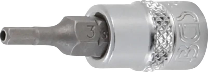 Zástrčná hlavice 1/4" inbus 3 mm BGS105156-3 s vrtáním (BGS105156-3) Hit Sezóny