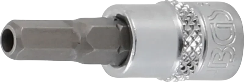 Zástrčná hlavice 1/4" inbus 5 mm BGS105156-5 s vrtáním (BGS105156-5) Cenově Výhodný
