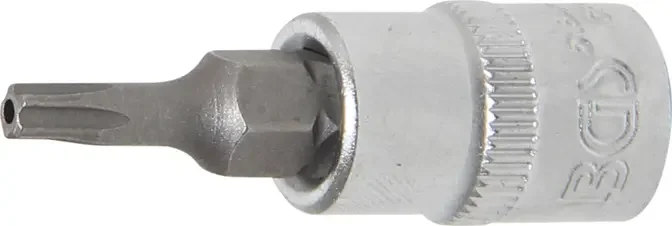 Zástrčná hlavice 1/4" T-profil (pro Torx plus) TS15, s otvorem. BGS 5184 (BGS105184-TS15) Výprodej