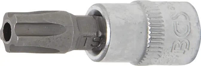 Zástrčná hlavice 1/4" T-profil (pro Torx plus) TS45, s otvorem. BGS 5184 (BGS105184-TS45) Nejprodávanější