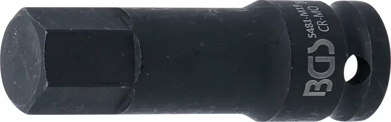 Zástrčná hlavice 1/2" inbus 19 x 75 mm BGS105481-M19, tvrzená Cr-Mo (BGS105481-M19) Víkendová Akce