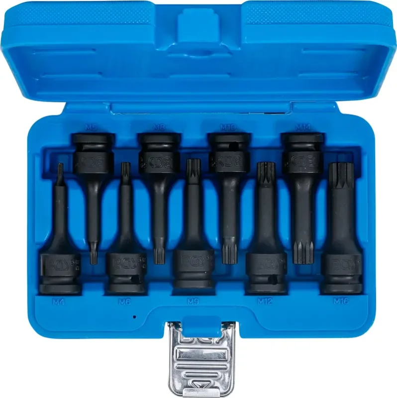 Zástrčné hlavice 1/2" XZN-profil M4 ÷ M16 BGS105482 (Sada 9 dílů) (BGS105482) Přímo Od Výrobce