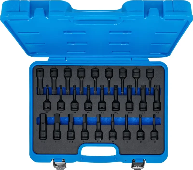 Akční Nabídka Zástrčné hlavice 1/2" Torx, XZN, Inbus BGS105484, úderové. Sada 26 dílů (BGS105484)