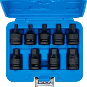 Zástrčné hlavice šestihranné (inbus) 1/2" 5 ÷ 19 mm BGS105485, silové. Sada 9 dílů (BGS105485) Časově Omezené