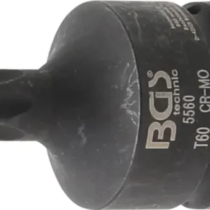 Zástrčná hlavice 3/4" T-profil (pro Torx) T60 BGS105560, tvrzená (BGS105560) Vysoce Kvalitní