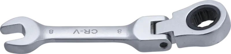 Akční Cena Očkoplochý klíč 8 mm s ráčnou BGS106908, kloubový, krátký (BGS106908)