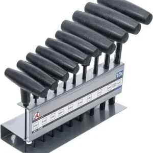 Aktuální Zástrčné klíče Kraftmann inbus 3/32" ÷ 3/8" BGS100799, palcové s T-rukojetí. Sada 10 dílů (BGS107099)