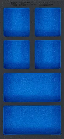 Akční Nabídka Vložka do dílenského vozíku 1/3: BGS1074361 Prázdná se 6 odkládacími přihrádkami (BGS1074361)