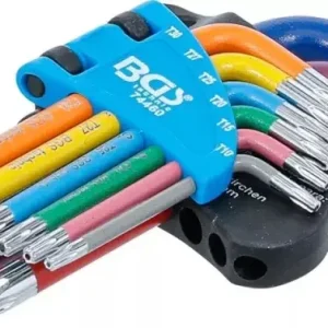 Zástrčné klíče T-profil (pro TORX) T10 ÷ T50 BGS1074460 Vícebarevné, krátké (Sada 9 ks) (BGS1074460) Dokud Zásoby Vydrží