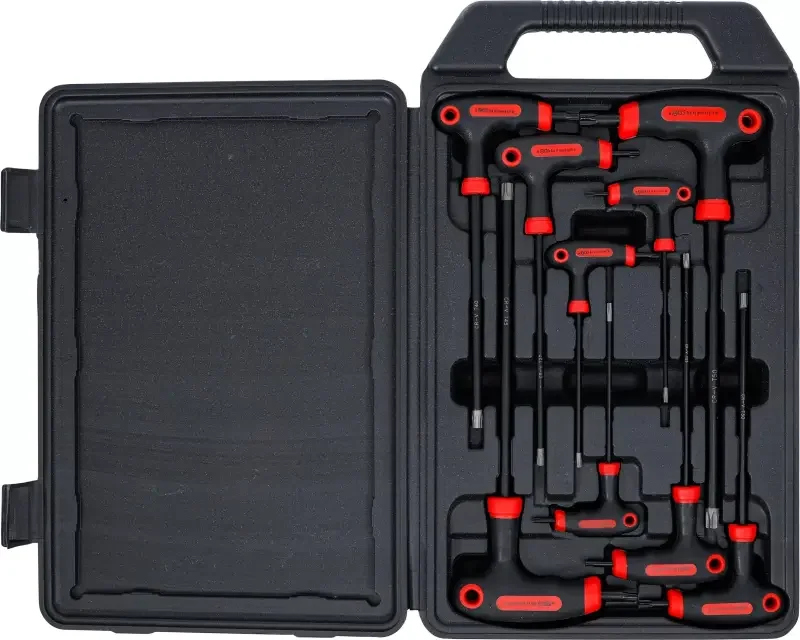 Zástrčné klíče Kraftmann T-profil T10 ÷ T50 BGS107880 s vrt., T-rukojeť. Sada 9 dílů (BGS107880) Kup Teď