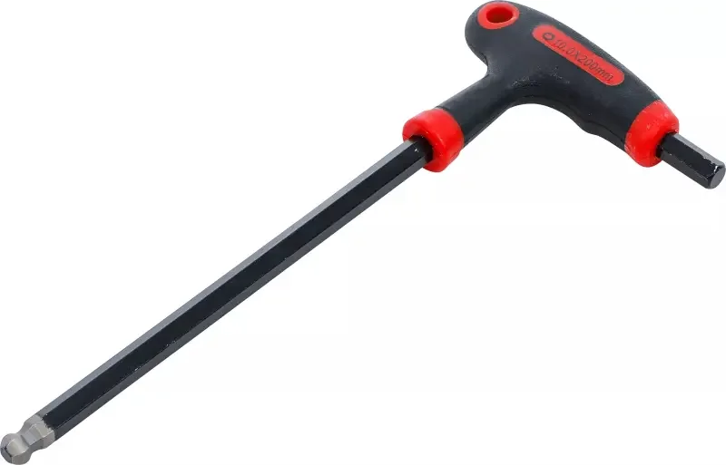 Zástrčný šestihranný klíč (inbus) Kraftmann 10 mm s T-rukojetí BGS107882-10 a boční čepelí (BGS107882-10) Cenová Bomba