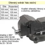 Značkový SvěrákYATO otočný 200 mm