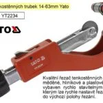 Akce Řezač tenkostěnných trubek 14-63mm Yato
