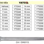 YATO Očkoplochý klíč 20mm CrV Ověřený