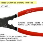 Akční Cena Kleště na kabely 210mm do průměru 7mm Yato