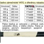 Akční Nabídka Kladivo zámečnické s dřevěnou násadou 500g