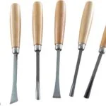 Akční Nabídka dláta řezbářská s dřevěnou rukojetí, sada 6ks, 165mm, délka dlát 165mm, EXTOL CRAFT