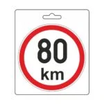 Zlevněný Samolepka omezená rychlost 80km/h (110 mm)