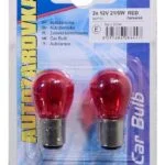 Žárovka 12VP21/5W21/5W BaY15d RED blister 2ks Přímo Od Výrobce
