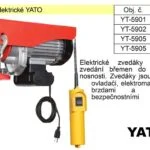 Zvedák elektrický nosnost 300 kg Finální Výprodej