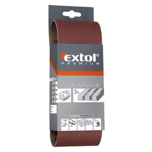 Akční Cena EXTOL PREMIUM plátna brusná nekonečný pás, bal. 3ks, 75x533mm, P120 8803532