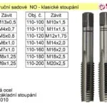 Závitníky ruční sadové M22 NO klasický závit Ověřený