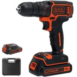 Výprodej Aku vrtačka 18V 2x1,5 Ah Black&Decker BDCDC18K1B
