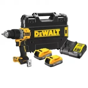 Aku příklepová vrtačka 18V 2x1,7Ah DeWALT POWERSTACK DCD805E2T Zlevněný