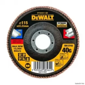 Brusný lamelový kotouč Extreme na kov plochý 125x22,2mm x 80G Jumbo Typ 27 DeWALT DT30622 Cenová Bomba