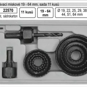 Aktuální Vrtáky vyřezávací miskové sada 11 dílů 19-64mm