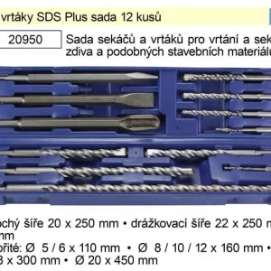 Akční Nabídka Sekáče a vrtáky SDS Plus sada 12 kusů