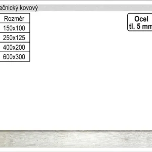 Značkový Úhelník zámečnický kovový 125x250mm