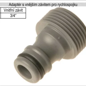 Adaptér na rychlospojku s vnějším závitem 3/4" pro zahradní hadici Expresní Doručení