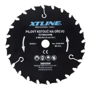 Akční Cena XTLINE Kotouč pilový s SK plátky - kombinovaný | 160x1,0x16 mm, 24 zubů