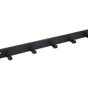 Akce PATRIK věšák 5 háček ČERNÝ MAT 210x15 mm