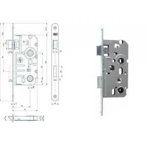 Zámek K 242 P WC 6x6 PBzn 72/70 Autentický