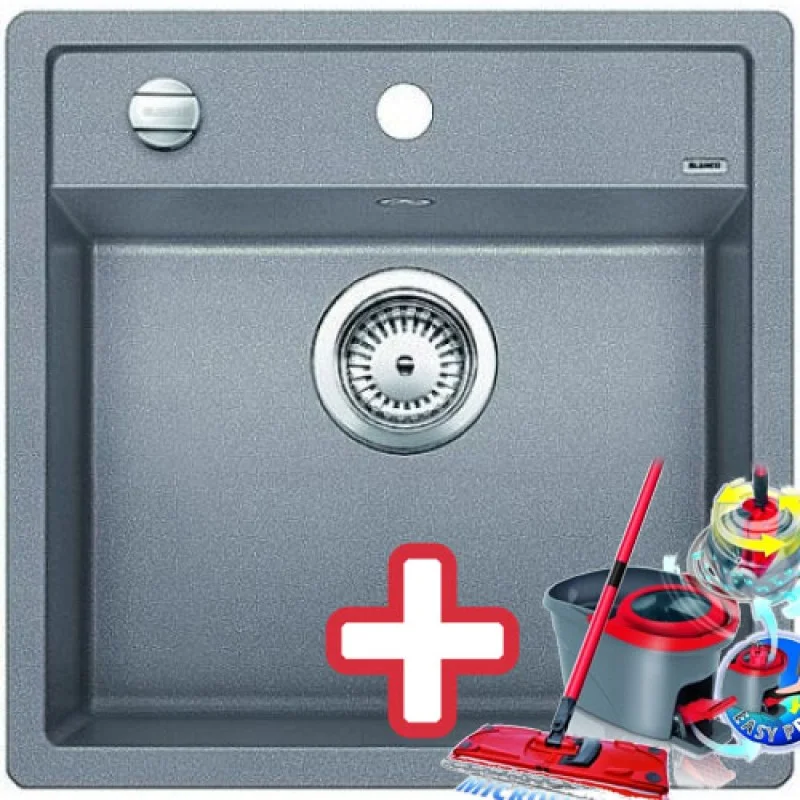 Zlevněný BLANCO Dalago 5 dřez Silgranit aluminium 518522 + ZDARMA VILEDA MOP Easy Wring