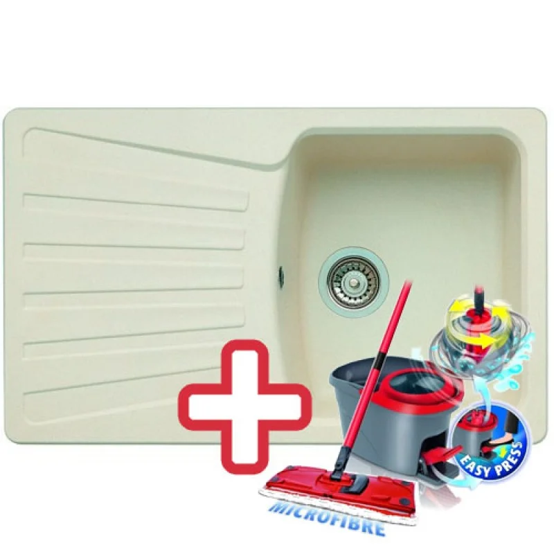 Akční Cena BLANCO Nova 45 S dřez Silgranit jasmín 510576 + ZDARMA VILEDA MOP Easy Wring
