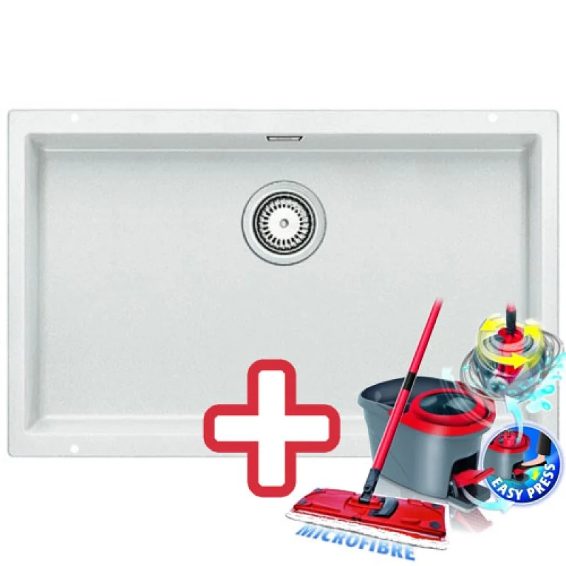 Akce BLANCO Subline 700 - U dřez Silgranit bílá 518576+ ZDARMA VILEDA MOP Easy Wring