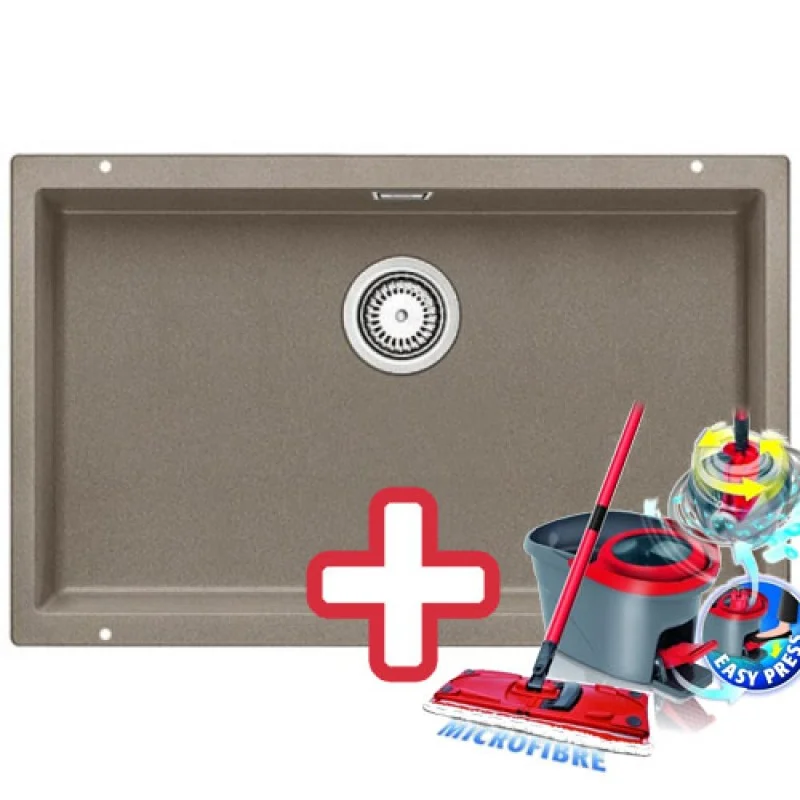 Zlevněný BLANCO Subline 700 - U dřez Silgranit tartufo 518580 + ZDARMA VILEDA MOP Easy Wring