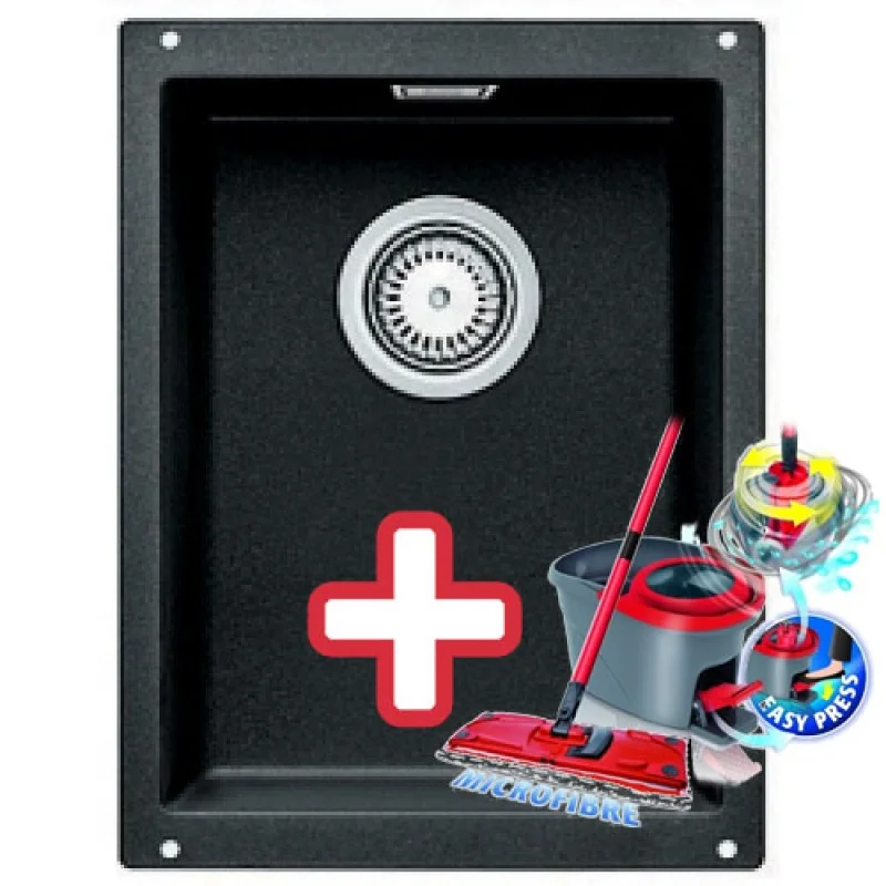 Akce BLANCO Subline 320 - U dřez Silgranit antracit 518546 + ZDARMA VILEDA MOP Easy Wring