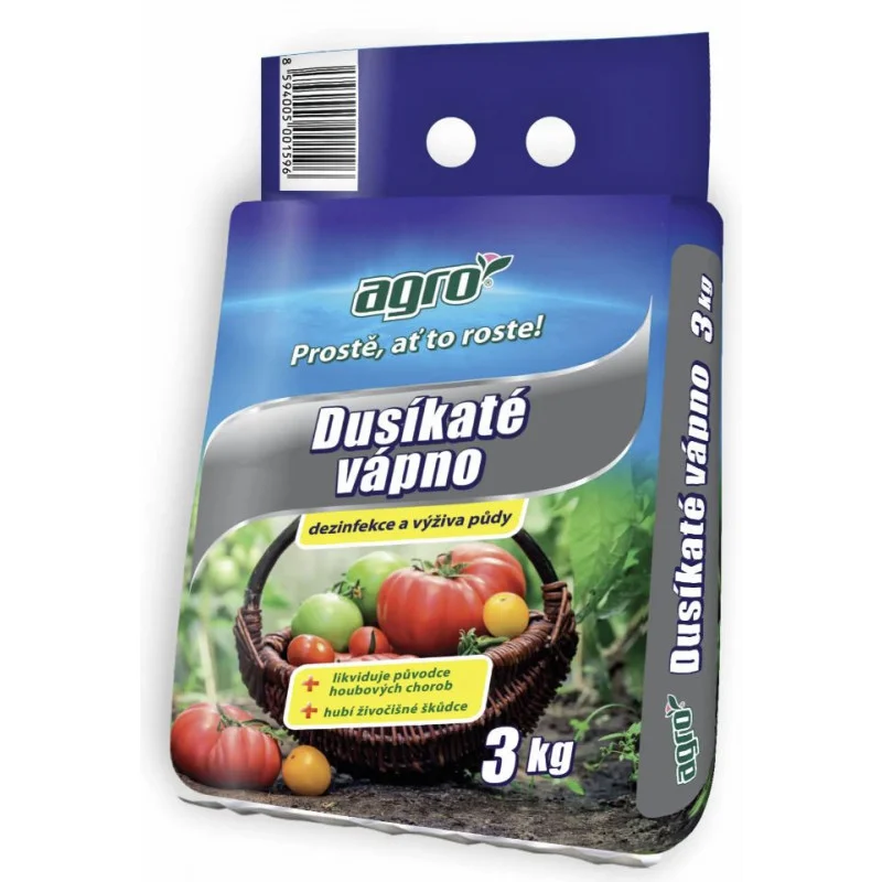 AGRO Minerální hnojivo Dusíkaté vápno 3 kg Doprava Zdarma