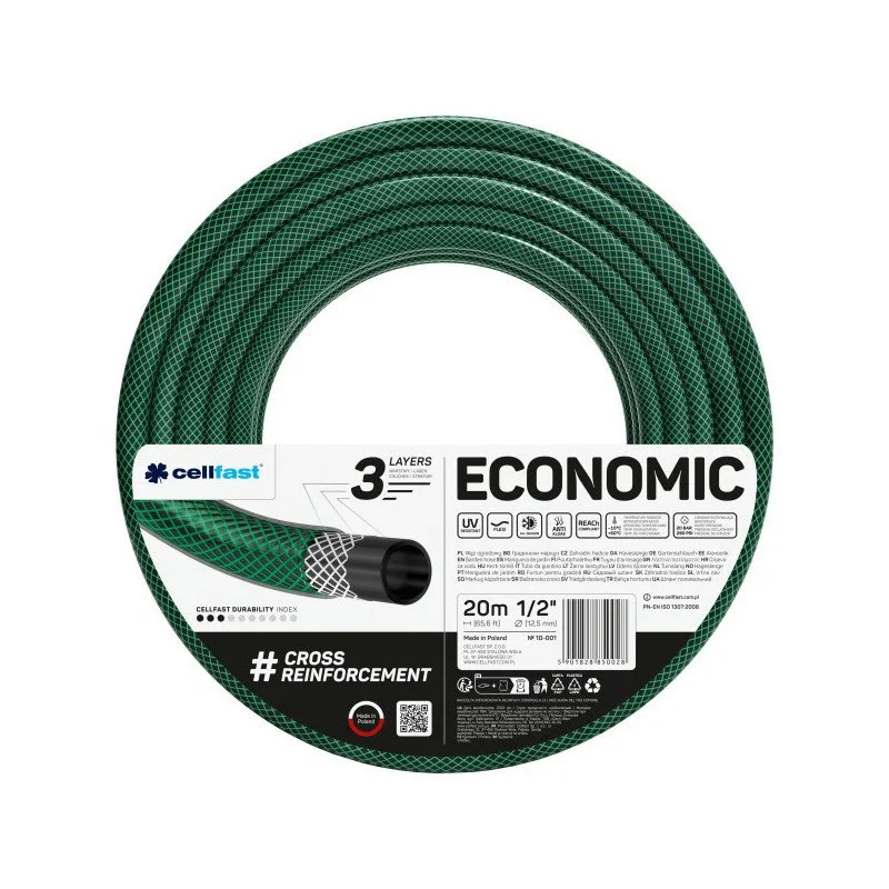 Akce Cellfast 3-vrstvá zahradní hadice ECONOMIC 3/4" 25m