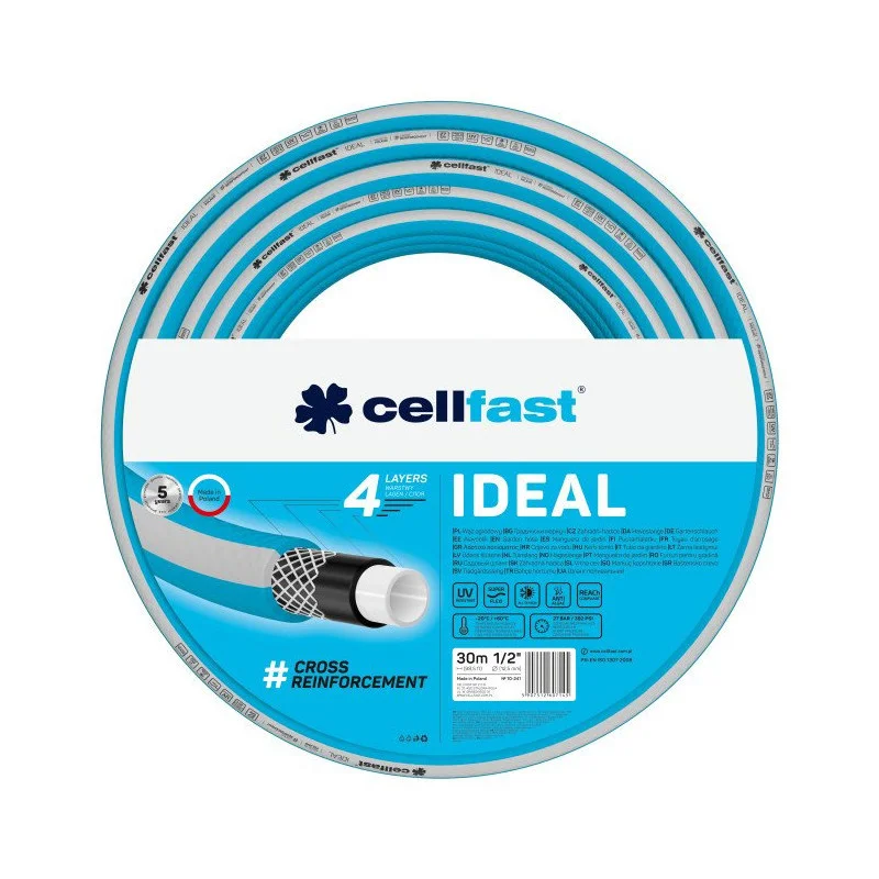 Značkový Cellfast 4-vrstvá zahradní hadice IDEAL 1" 20m