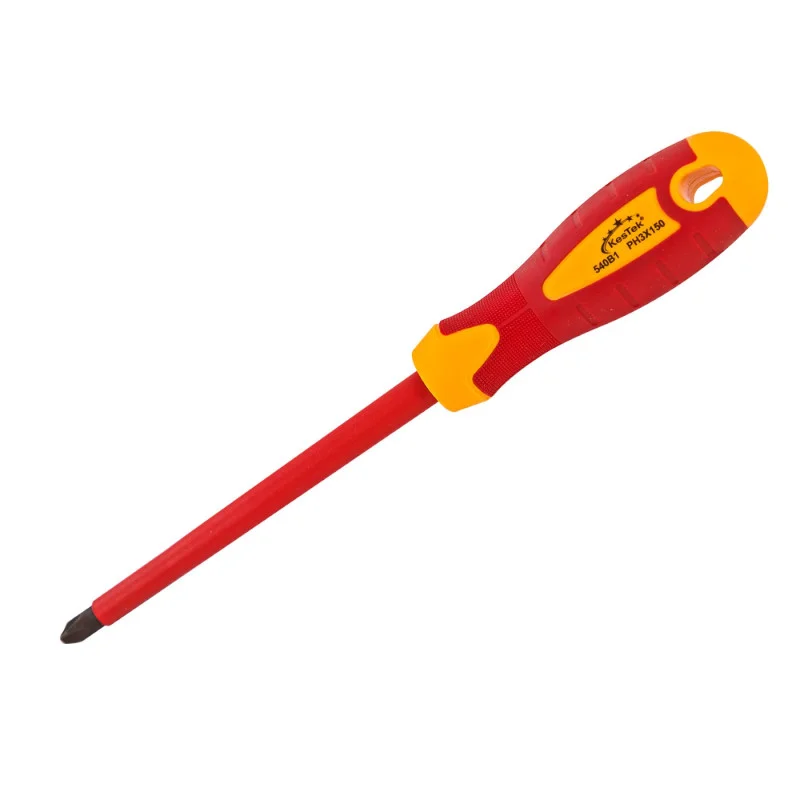 Značkový KesTek Elektrikářský šroubovák křížový PH3x150 mm