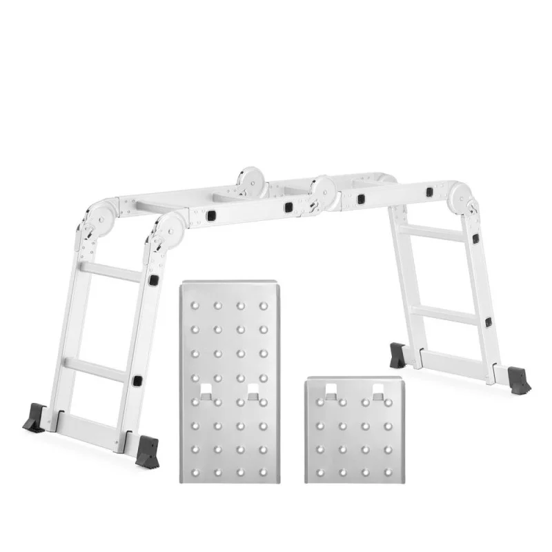 Značkový HIGHER Multifunkční kloubový žebřík 4x2 příčky + plošina HIGHER ML-102A PRO