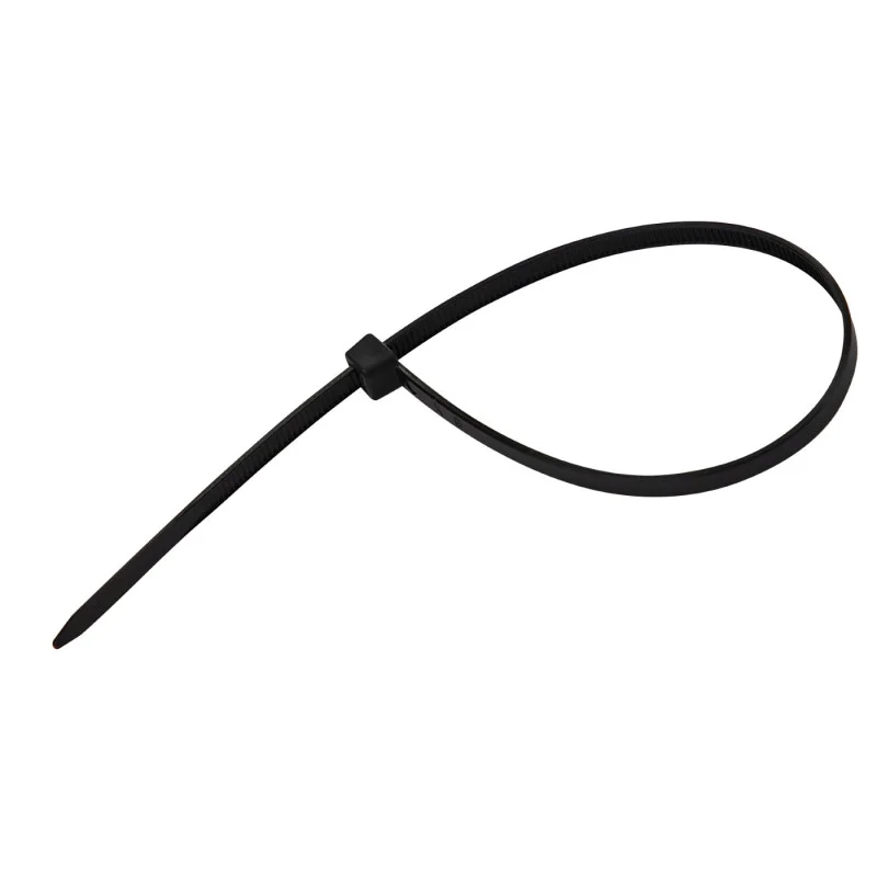 Akce KesTek Stahovací pásky plastové 4,8x250 mm, černé, 50 ks