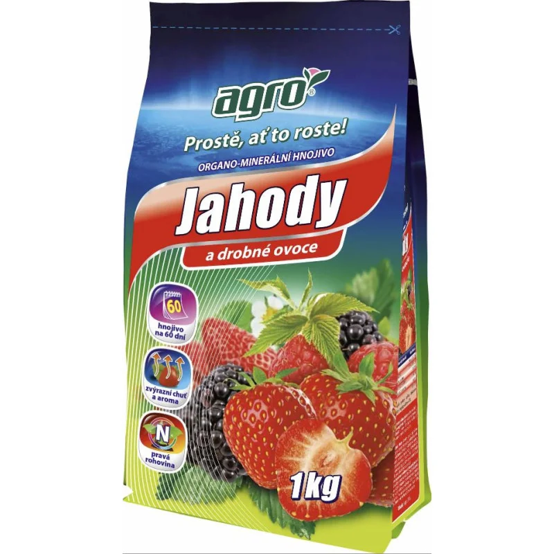 AGRO Organicko-minerální hnojivo na jahody 1 kg Nejlepší Volba